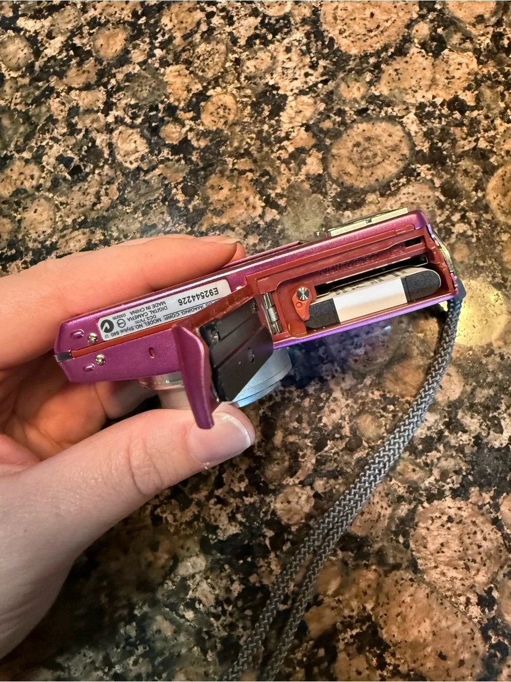 Olympus Pink Digital Compact Camera with Kastar Batteries & Charger